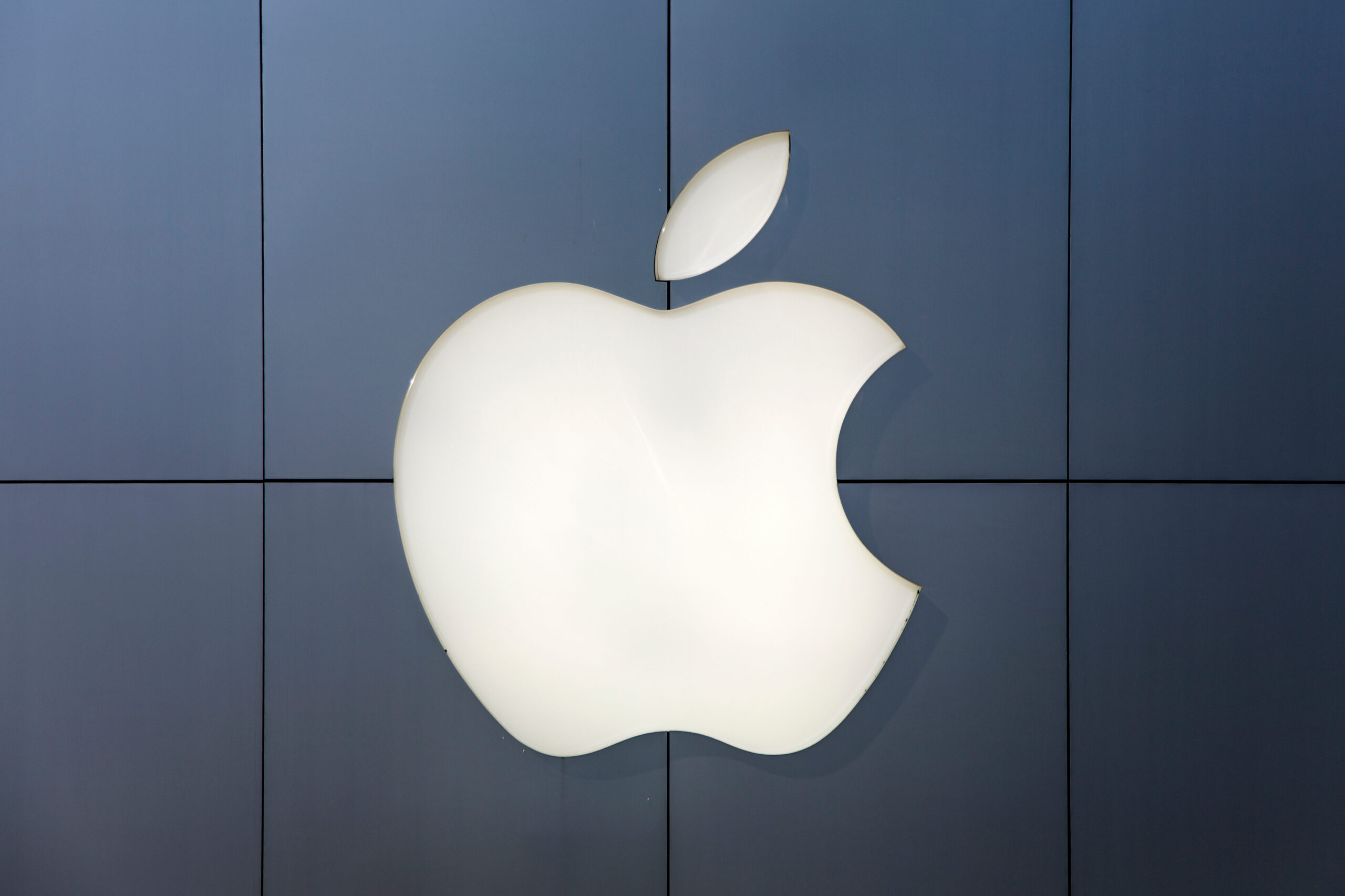 TOKYO, JAPAN - OCTOBER 2, 2016: Detail from Apple shop in Tokyo, Japan. Apple is American multinational corporation founded at 1976 at Cupertino, California.