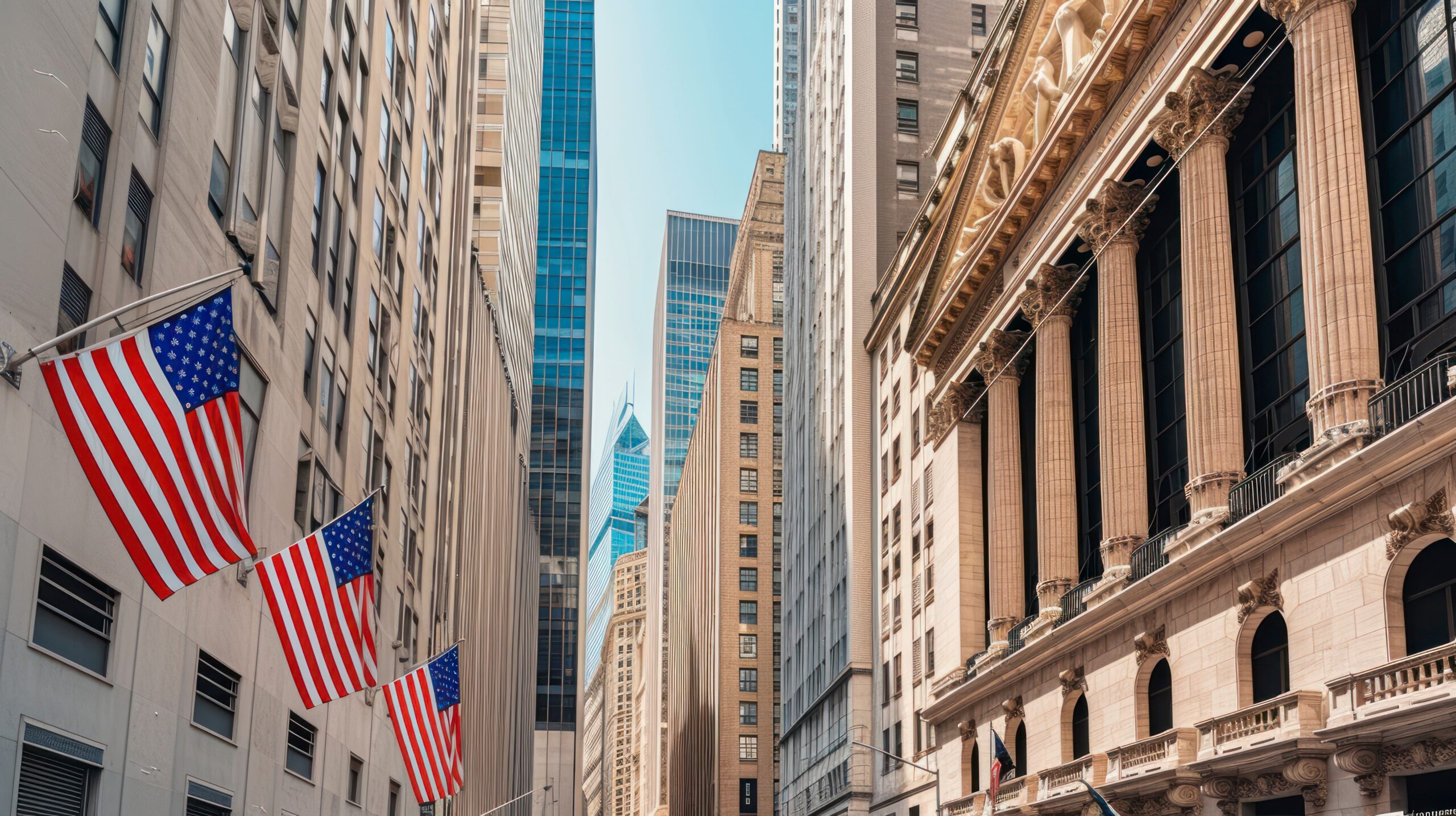 The Iconic Stock Exchange Building at the Heart of Wall Street's Business and Finance World