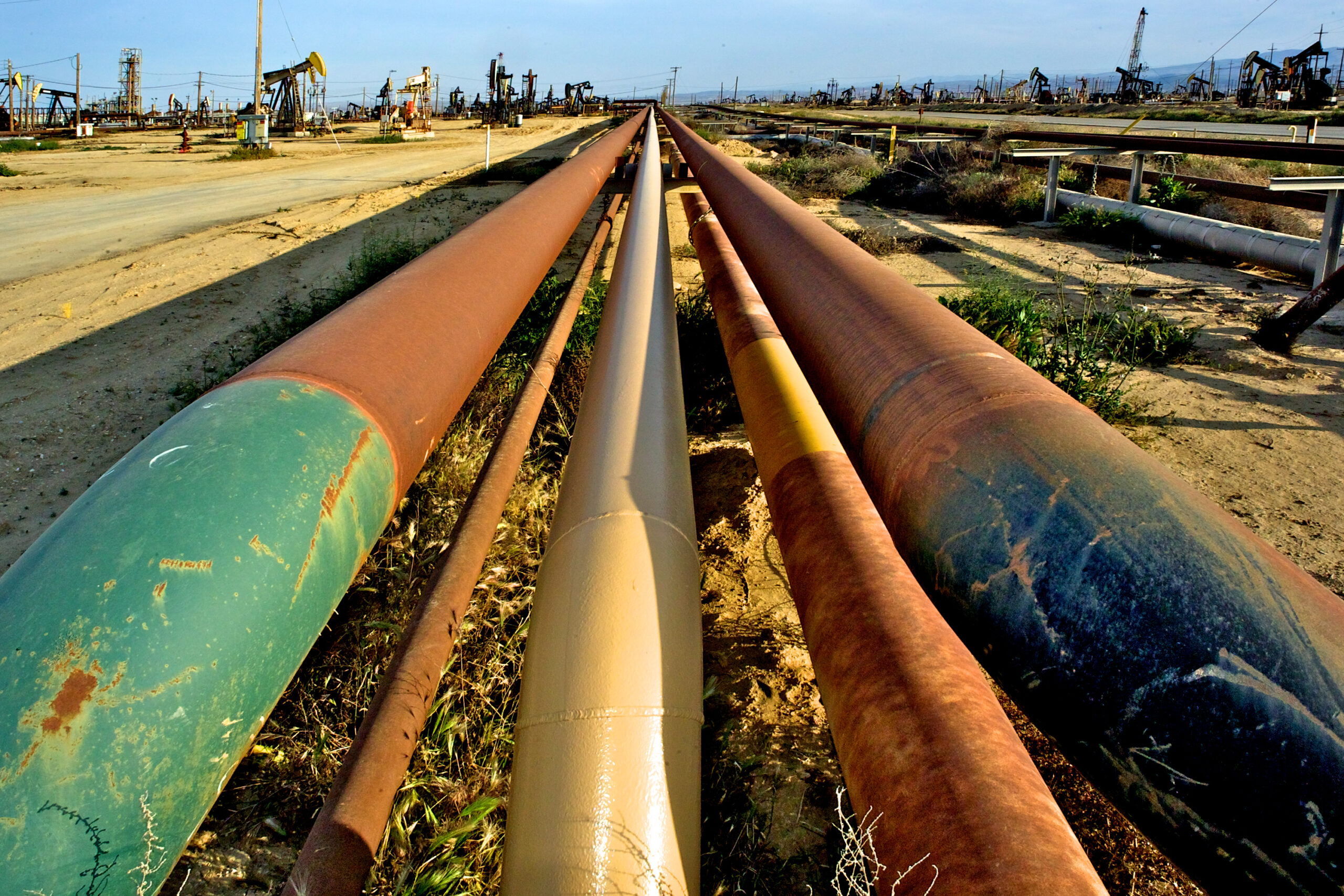 Oil Pipeline, Taft, Kern Countym California